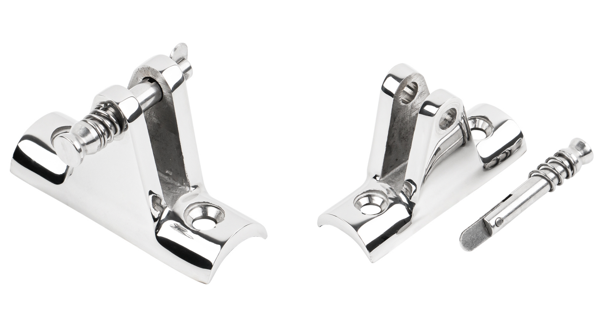 अँडी मरीन 316 स्टेनलेस स्टील अवतल बेस डेक बिजागर