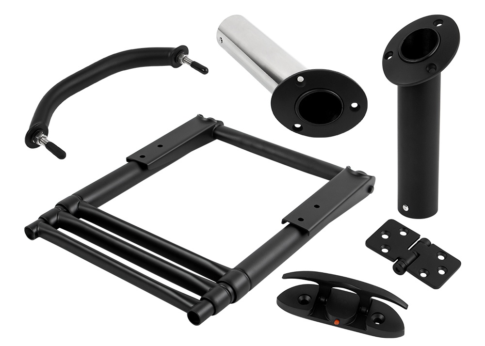 नवीन मॅट ब्लॅक मरीन हार्डवेअर भाग